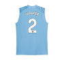 2023-2024 Man City Sleeveless Training Jersey (Light Blue) (WALKER 2)