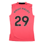2023-2024 Man City Sleeveless Training Jersey (Sunset Glow) (WRIGHT PHILLIPS 29)