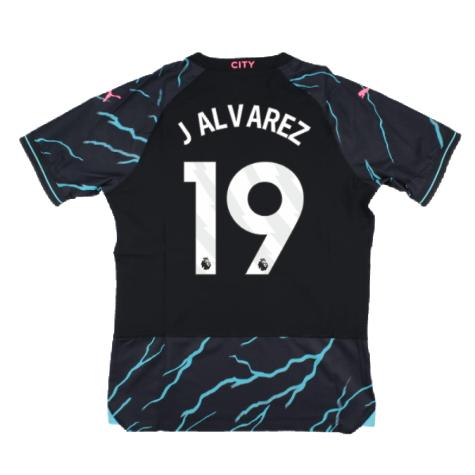 2023-2024 Man City Third Authentic Shirt (J ALVAREZ 19)