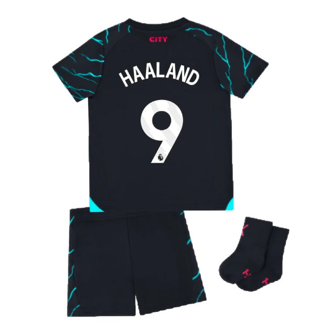 2023-2024 Man City Third Baby Kit (HAALAND 9)