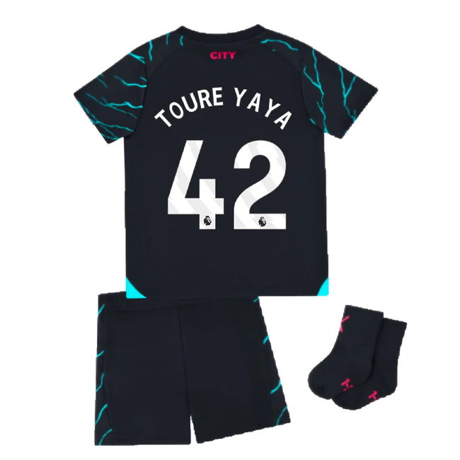 2023-2024 Man City Third Baby Kit (TOURE YAYA 42)