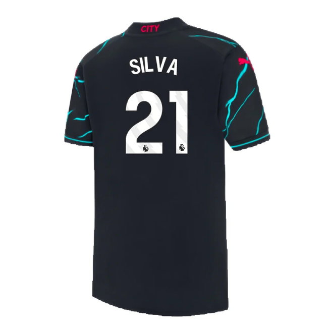 2023-2024 Man City Third Mini Kit (SILVA 21)
