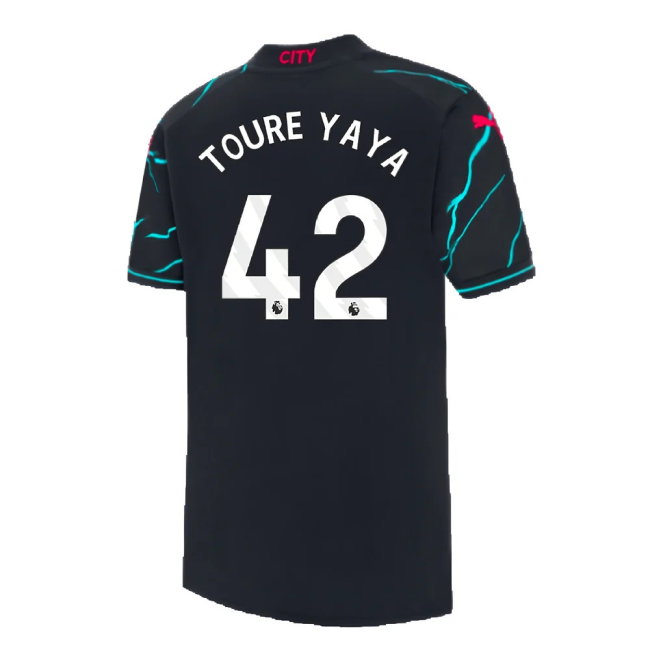 2023-2024 Man City Third Mini Kit (TOURE YAYA 42)