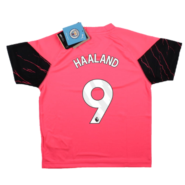 2023-2024 Man City Training Jersey (Sunset Glow) - Kids (HAALAND 9)