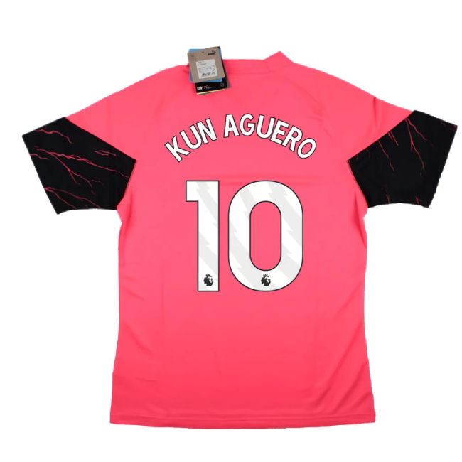 2023-2024 Man City Training Jersey (Sunset Glow) (KUN AGUERO 10)
