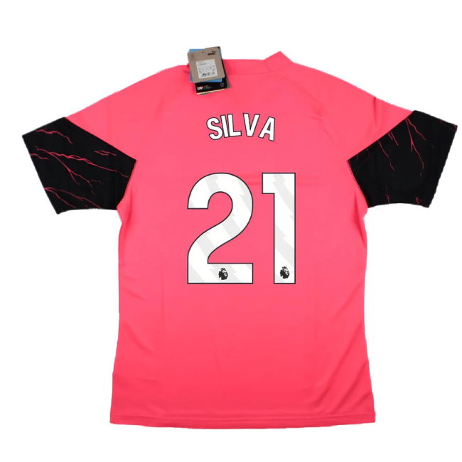 2023-2024 Man City Training Jersey (Sunset Glow) (SILVA 21)