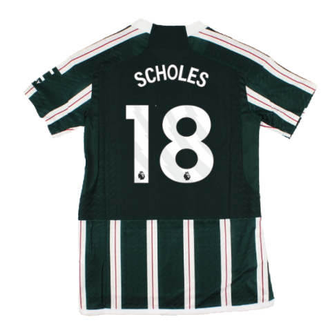 2023-2024 Man Utd Authentic Away Shirt (Ladies) (Scholes 18)