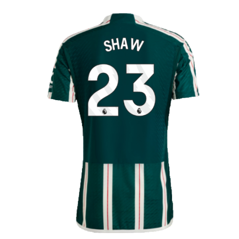 2023-2024 Man Utd Authentic Away Shirt (Shaw 23)