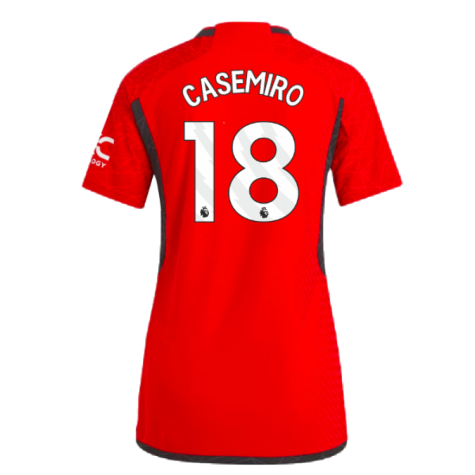 2023-2024 Man Utd Authentic Home Shirt (Ladies) (Casemiro 18)