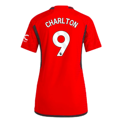 2023-2024 Man Utd Authentic Home Shirt (Ladies) (Charlton 9)