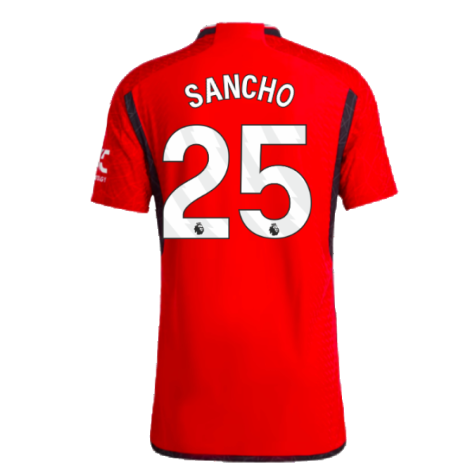 2023-2024 Man Utd Authentic Home Shirt (Sancho 25)