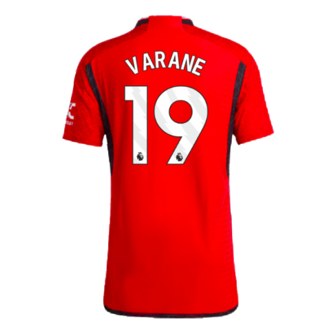 2023-2024 Man Utd Authentic Home Shirt (Varane 19)