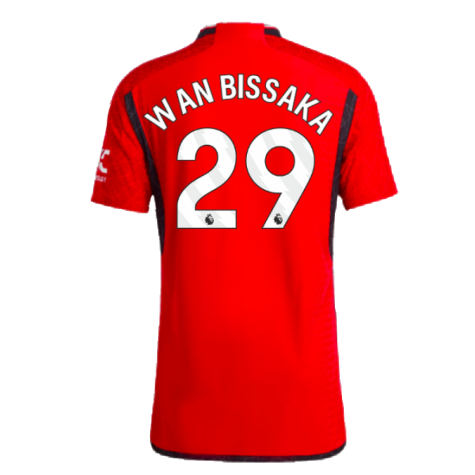 2023-2024 Man Utd Authentic Home Shirt (Wan Bissaka 29)