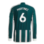 2023-2024 Man Utd Authentic Long Sleeve Away Shirt (Martinez 6)