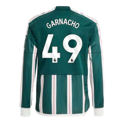 2023-2024 Man Utd Away Long Sleeve Shirt (Kids) (Garnacho 17)