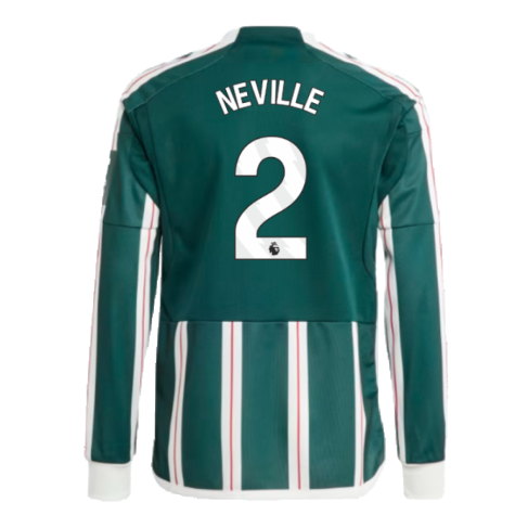 2023-2024 Man Utd Away Long Sleeve Shirt (Kids) (Neville 2)