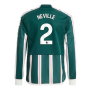 2023-2024 Man Utd Away Long Sleeve Shirt (Kids) (Neville 2)