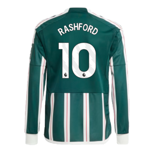 2023-2024 Man Utd Away Long Sleeve Shirt (Kids) (Rashford 10)