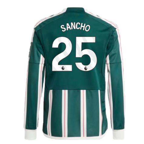 2023-2024 Man Utd Away Long Sleeve Shirt (Kids) (Sancho 25)