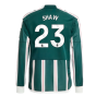 2023-2024 Man Utd Away Long Sleeve Shirt (Kids) (Shaw 23)