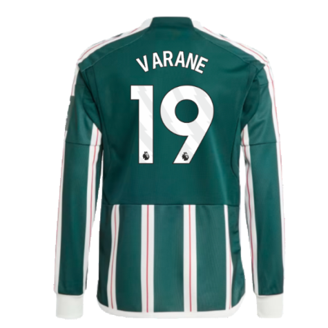 2023-2024 Man Utd Away Long Sleeve Shirt (Kids) (Varane 19)
