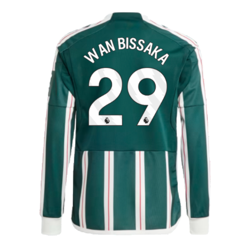 2023-2024 Man Utd Away Long Sleeve Shirt (Kids) (Wan Bissaka 29)