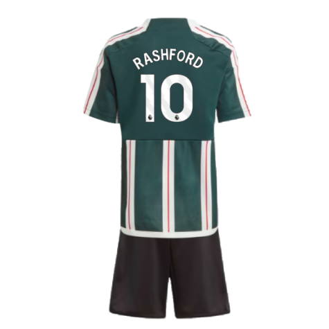 2023-2024 Man Utd Away Mini Kit (Rashford 10)