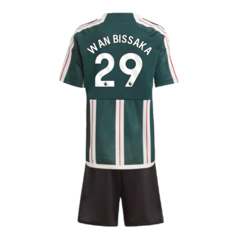 2023-2024 Man Utd Away Mini Kit (Wan Bissaka 29)