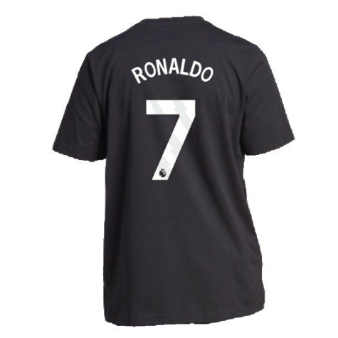 2023-2024 Man Utd DNA Graphic Tee (Black) (Ronaldo 7)