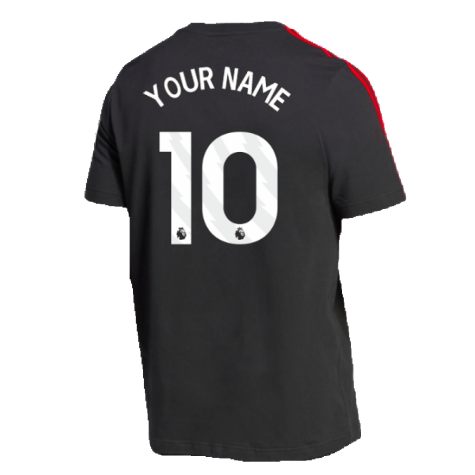 2023-2024 Man Utd DNA Tee (Black) (Your Name)