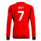 2023-2024 Man Utd Home Long Sleeve Shirt (Kids) (Best 7)