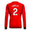 2023-2024 Man Utd Home Long Sleeve Shirt (Kids) (Lindelof 2)