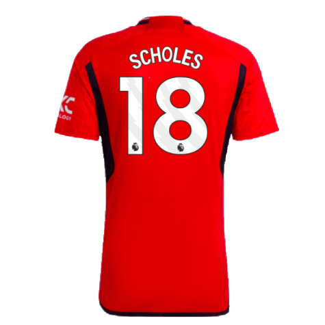 2023-2024 Man Utd Home Shirt (Scholes 18)