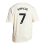 2023-2024 Man Utd Lifestyle OS Tee (White) (Ronaldo 7)