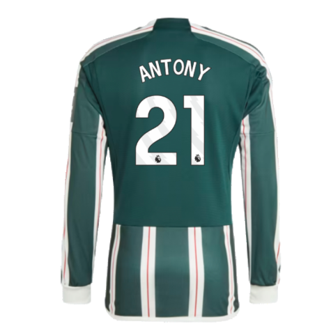 2023-2024 Man Utd Long Sleeve Away Shirt (Antony 21)