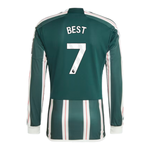 2023-2024 Man Utd Long Sleeve Away Shirt (Best 7)