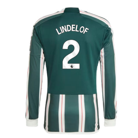 2023-2024 Man Utd Long Sleeve Away Shirt (Lindelof 2)