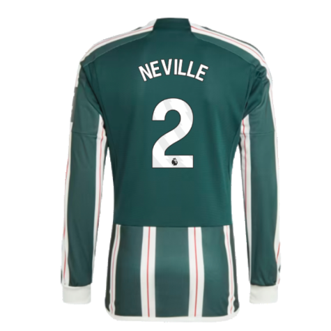 2023-2024 Man Utd Long Sleeve Away Shirt (Neville 2)