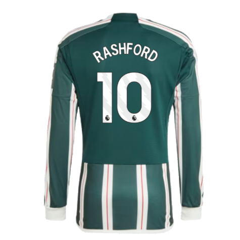 2023-2024 Man Utd Long Sleeve Away Shirt (Rashford 10)
