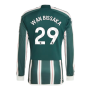 2023-2024 Man Utd Long Sleeve Away Shirt (Wan Bissaka 29)