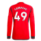 2023-2024 Man Utd Long Sleeve Home Shirt (Garnacho 17)