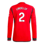 2023-2024 Man Utd Long Sleeve Home Shirt (Lindelof 2)