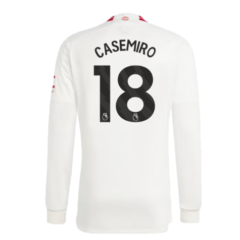 2023-2024 Man Utd Long Sleeve Third Shirt (Casemiro 18)