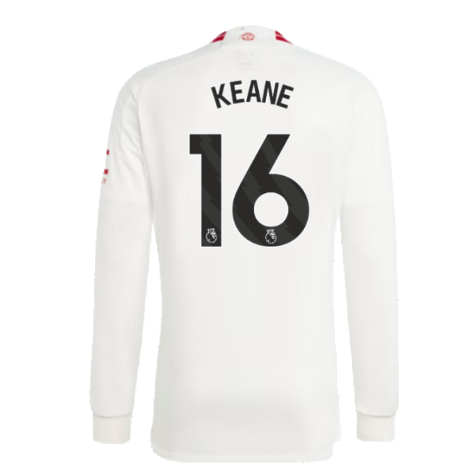 2023-2024 Man Utd Long Sleeve Third Shirt (Keane 16)