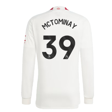 2023-2024 Man Utd Long Sleeve Third Shirt (McTominay 39)