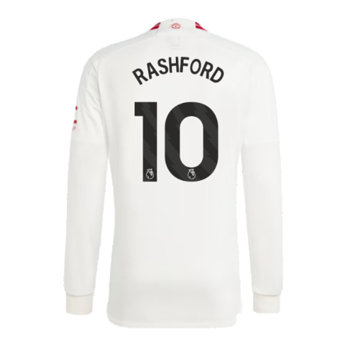 2023-2024 Man Utd Long Sleeve Third Shirt (Rashford 10)
