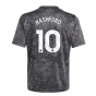 2023-2024 Man Utd Pre-Match Shirt (Black) - Kids (Rashford 10)