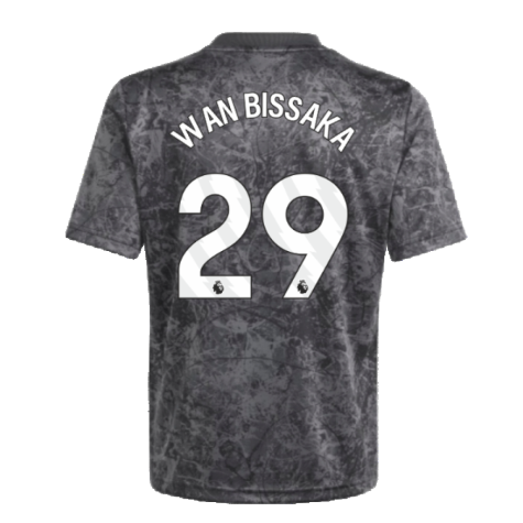 2023-2024 Man Utd Pre-Match Shirt (Black) - Kids (Wan Bissaka 29)