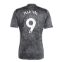 2023-2024 Man Utd Pre-Match Shirt (Black) (Martial 9)