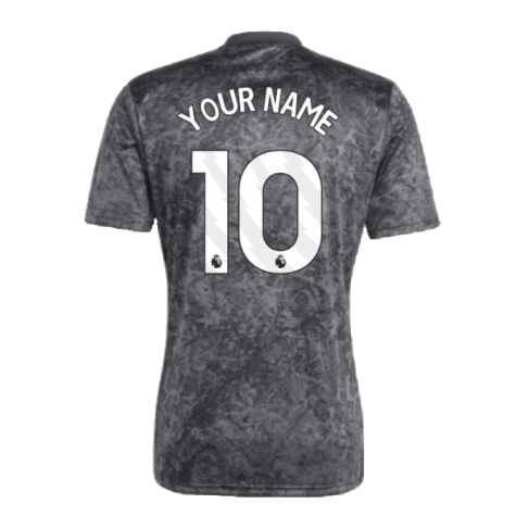2023-2024 Man Utd Pre-Match Shirt (Black) (Your Name)